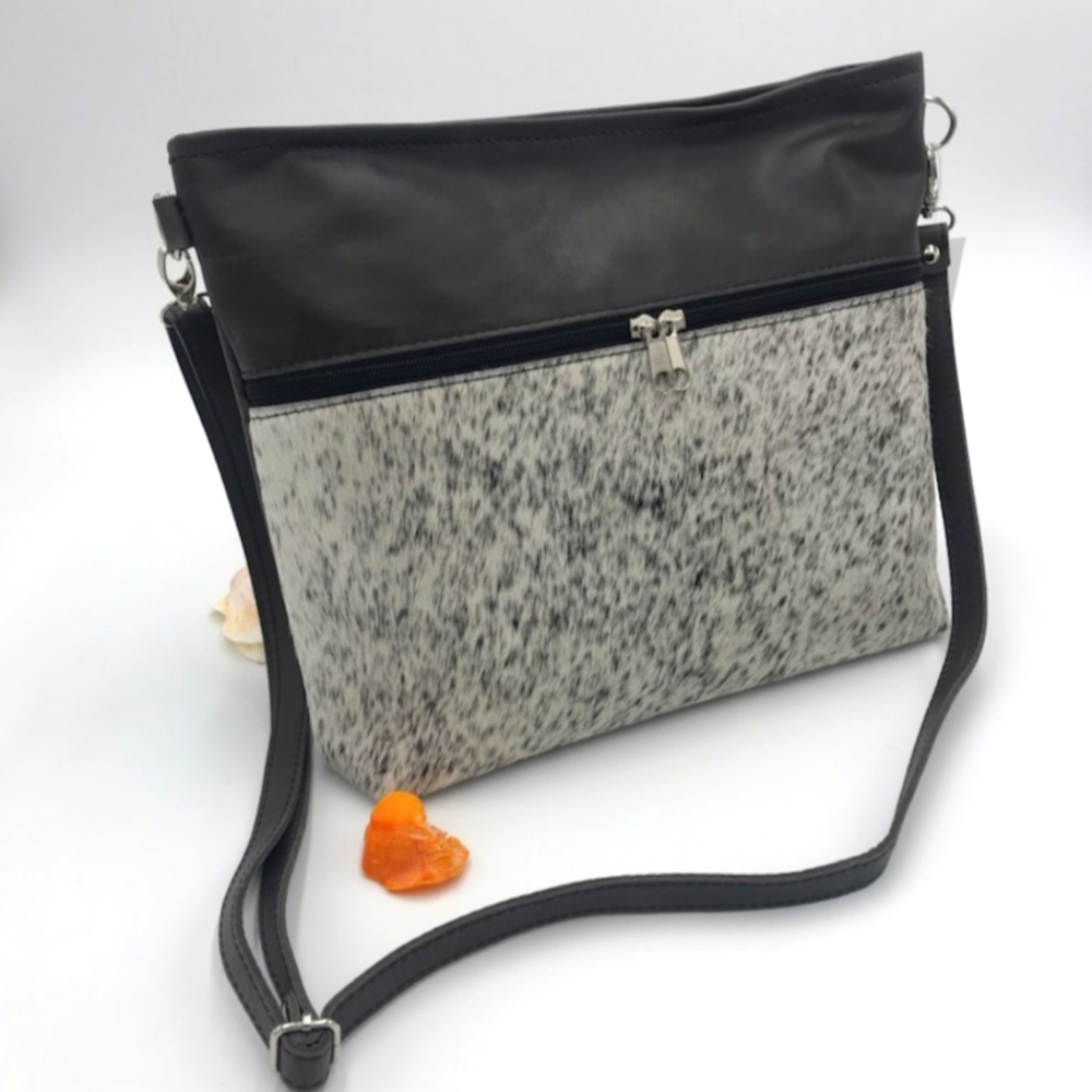 BRAND NEW Premium Cowhide Leather Crossbody Western Purse - Made in USA